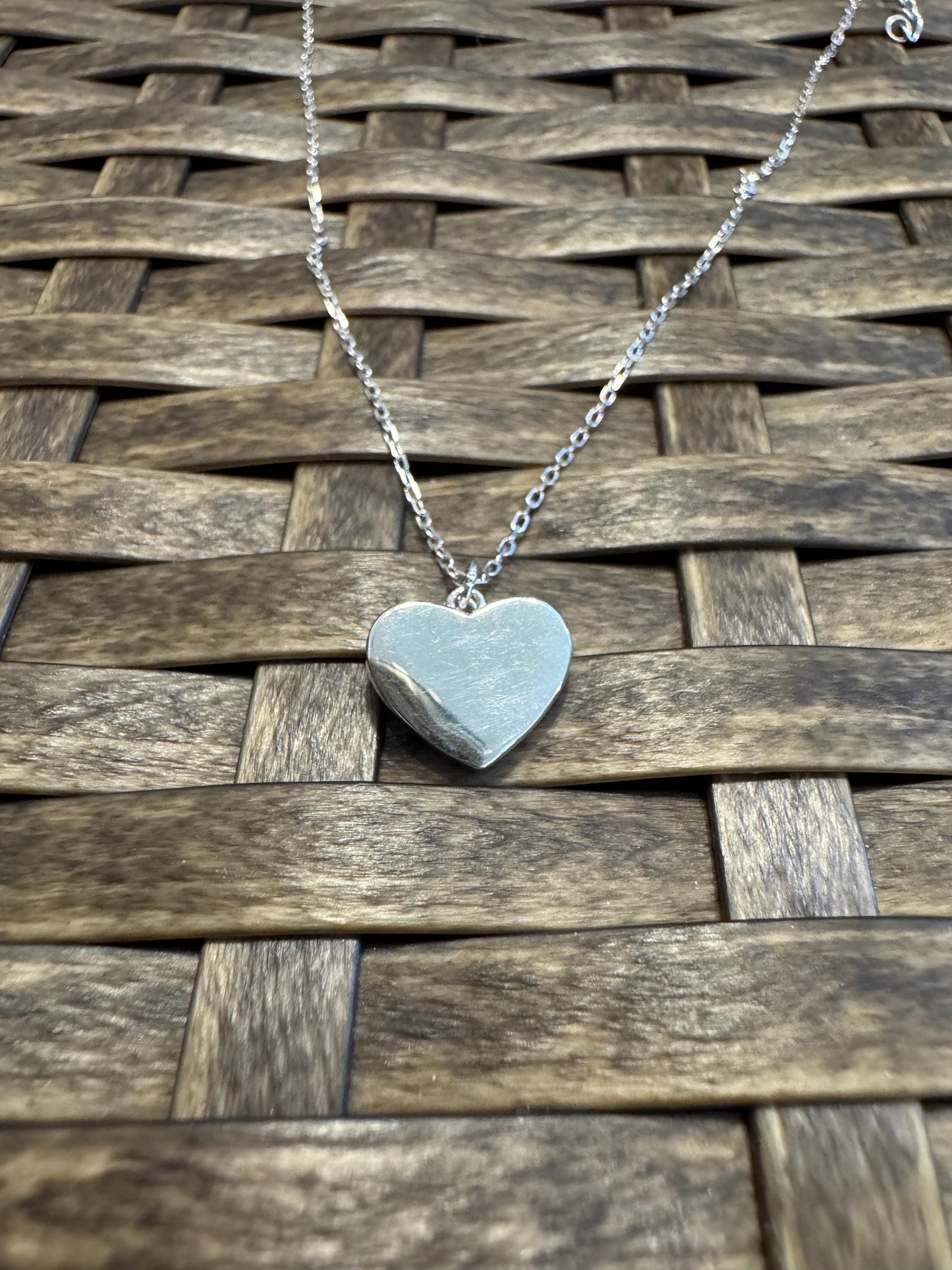 Sterling Silver Double Heart Locket Necklace – Sparkling & Sweet Gift for Her